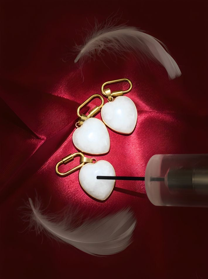 Dalma Bold | Harness, Leash & White Jade crystal set (exclusive)