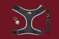 Quiet Polka | Harness, Leash & White Jade crystal set (exclusive)