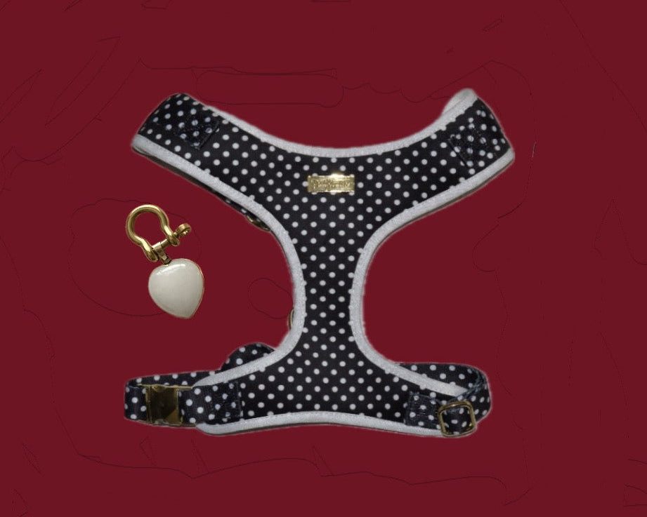 Quiet Polka | Harness & White Jade crystal