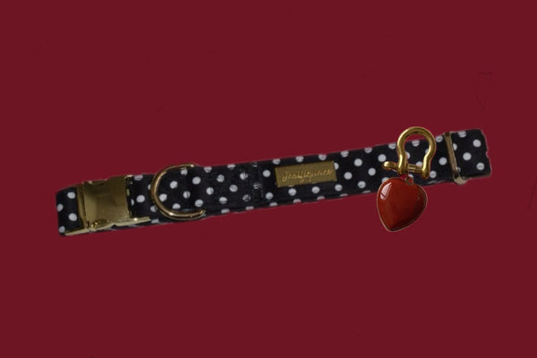 Quiet Polka | Collar & Red Rainbow Stone crystal