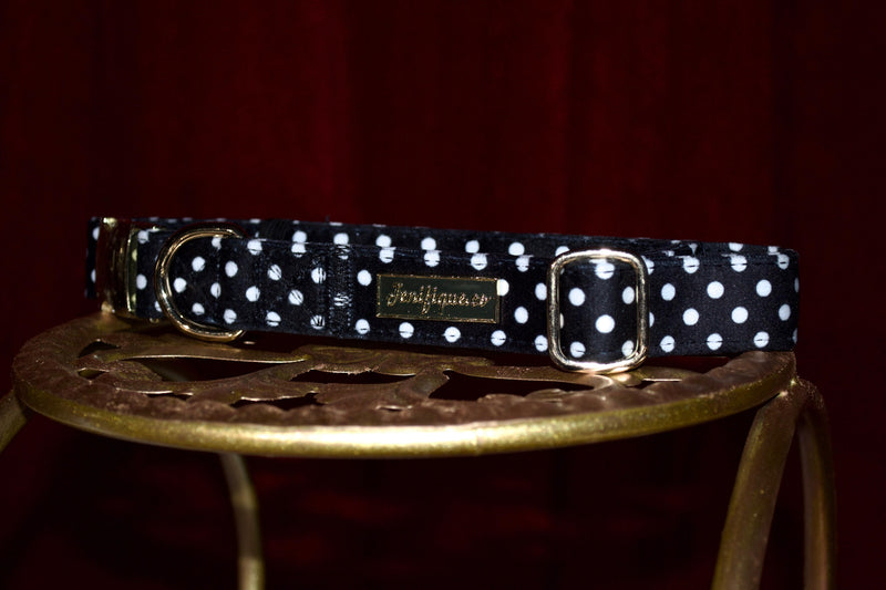 Quiet Polka | Collar, Leash & Rainbow stone crystal set (exclusive)