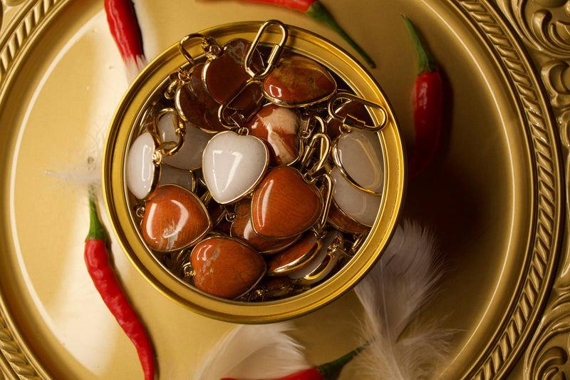 Dalma Bold | Harness, Leash & White Jade crystal set (exclusive)